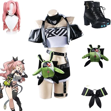 ゼンゼロ ニコ コスプレ フルセット　ウィッグ付き　靴無し　衣装 通常衣装 Amazon.co.jp: ゼンレスゾーンゼロ ニコ デマラ コスプレ衣装